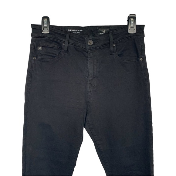 Adriano Goldschmied Womens 28R Black Jeans The Farrah Skinny High Rise - Picture 3 of 11